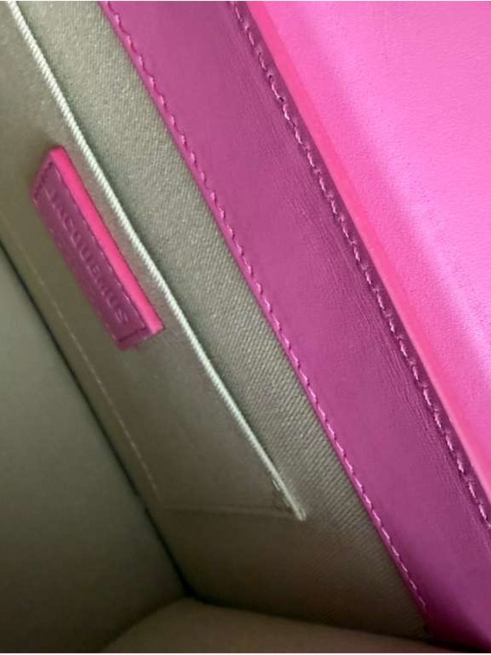 Jacquemus Hot Pink Le Chiquito Top-Handle Bag - Large Size - Picture 9 of 11